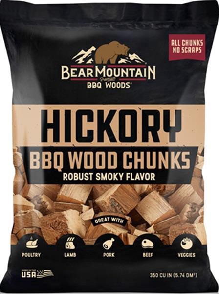 slide 1 of 1, Bear Mountain Hickory Bbq Wood Chunks, 4 lb