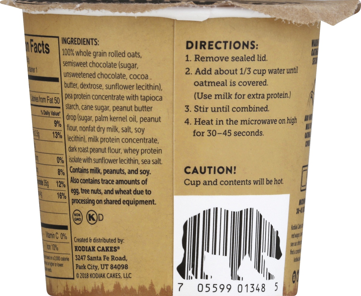 Kodiak Cakes Peanut Butter Chocolate Chip Oatmeal Cup 2.12 oz Shipt