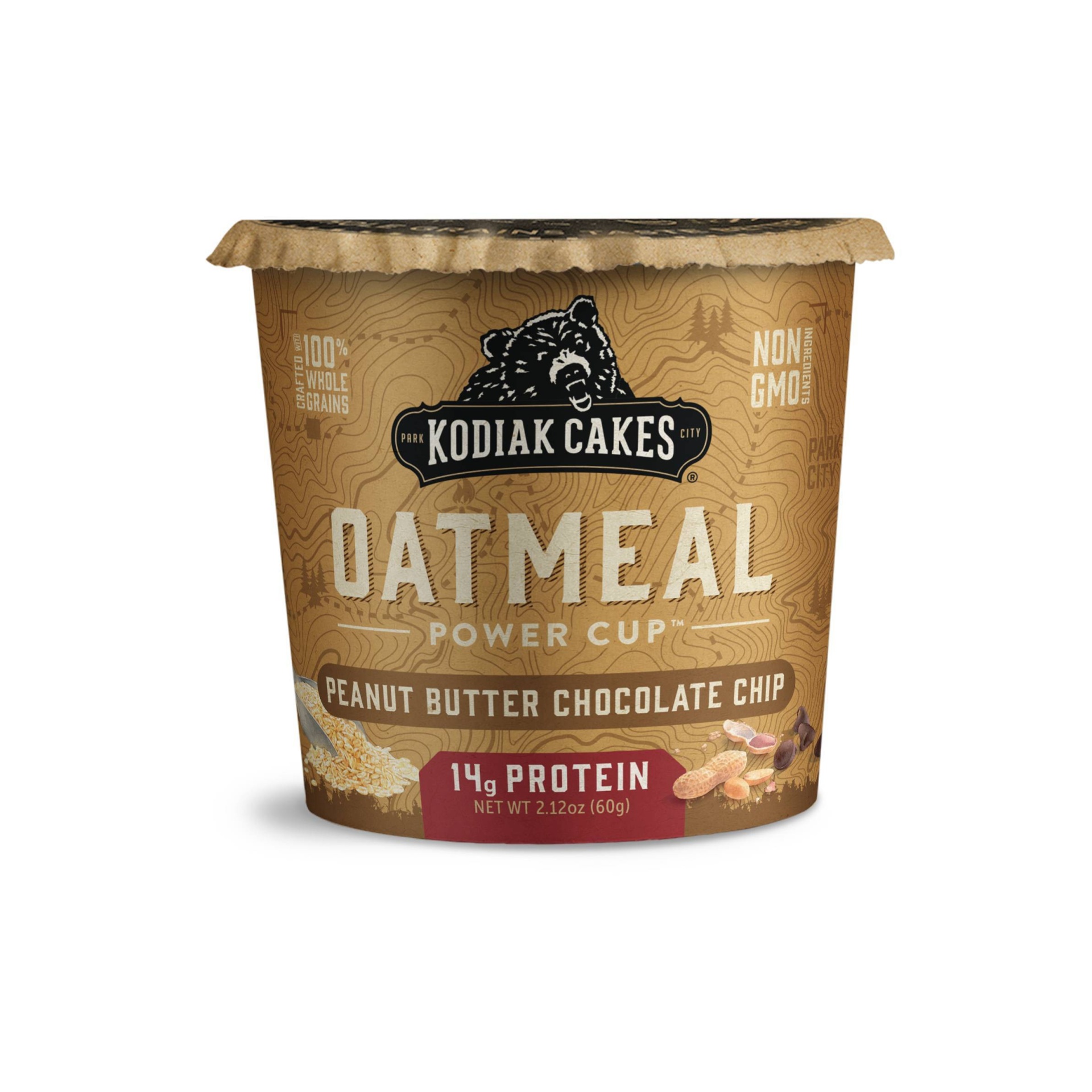 slide 1 of 5, Kodiak Cakes Peanut Butter Chocolate Chip Oatmeal Cup, 2.12 oz