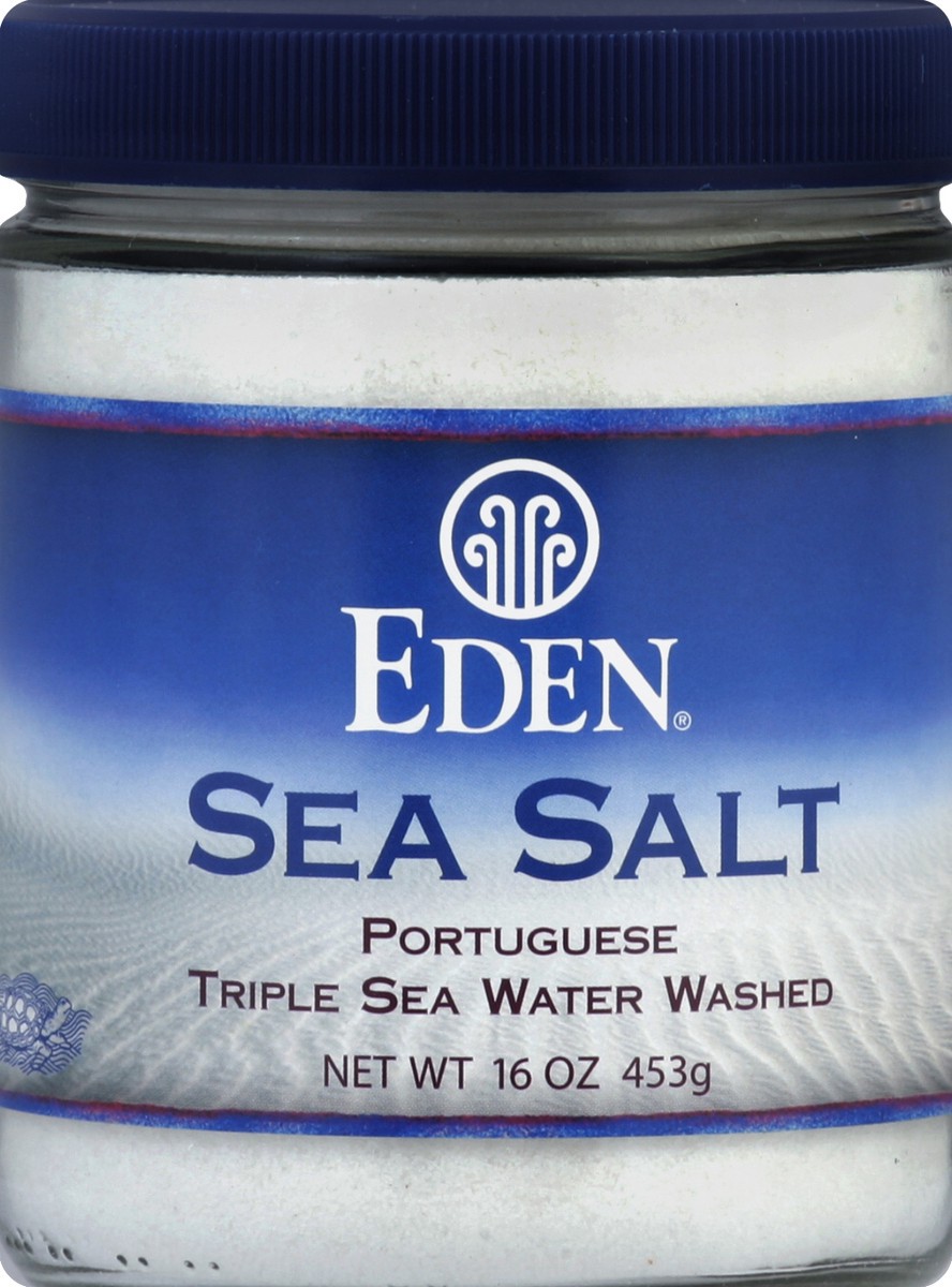 slide 2 of 2, Eden Foods Sea Salt 16 oz, 16 oz