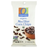 slide 1 of 1, O Organics Corn Chips Blue Mini, 8.25 oz