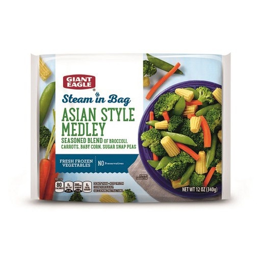 slide 1 of 1, Giant Eagle Steam In Bag Asian Style Medley, 12 oz