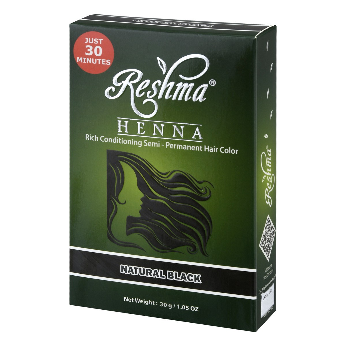 slide 4 of 11, Reshma Henna Natural Black Semi-Permanent Hair Color 30 gr, 1.05 oz