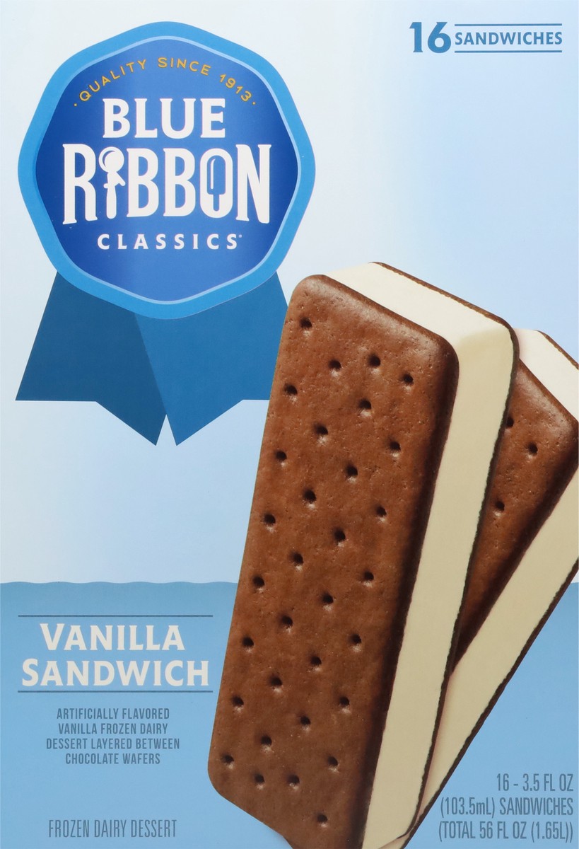 slide 11 of 11, Blue Ribbon Classics Vanilla Sandwich, 56 fl oz