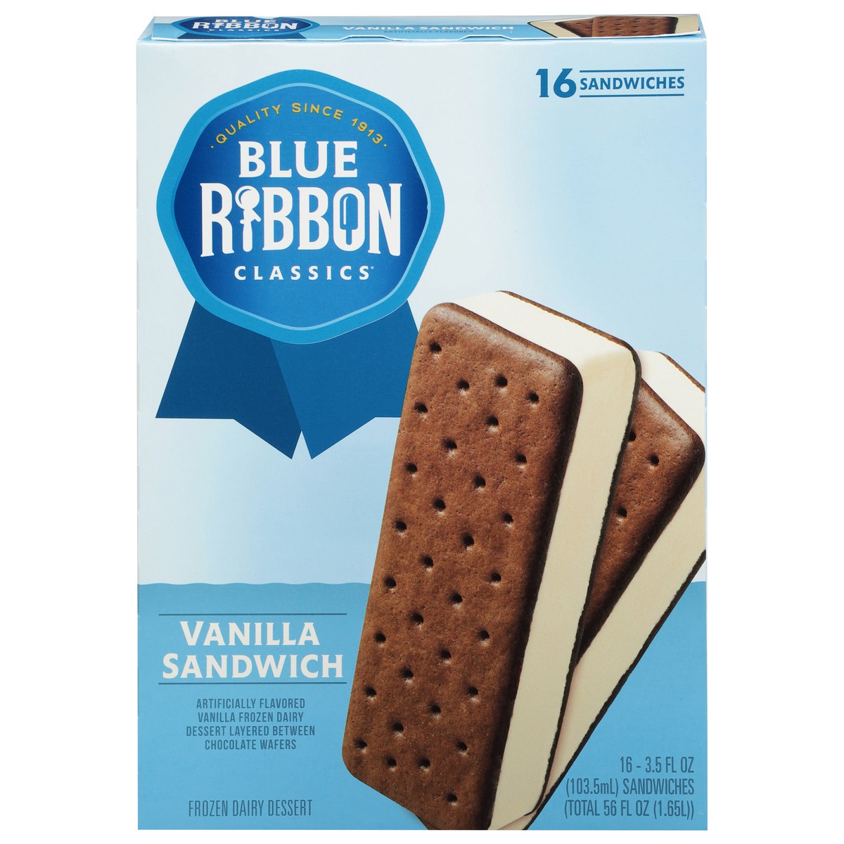 slide 1 of 11, Blue Ribbon Classics Vanilla Sandwich, 56 fl oz