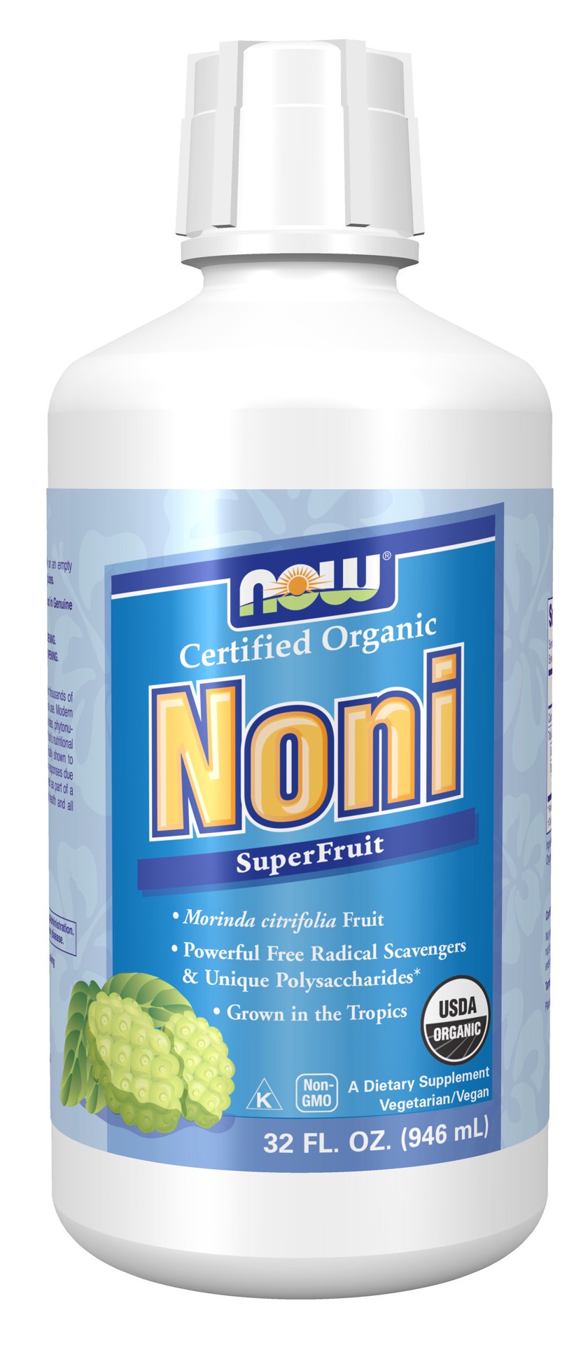 slide 1 of 4, NOW Supplements Noni SuperFruit Juice, Organic Liquid - 32 fl. oz., 32 fl oz