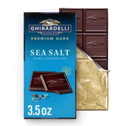 Ghirardelli Intense Dark Sea Salt with 60% Cacao Dark Chocolate 3.5 oz