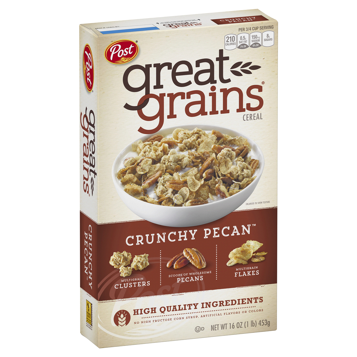 slide 1 of 1, Great Grains Cereal Crunchy Pecans, 16 oz