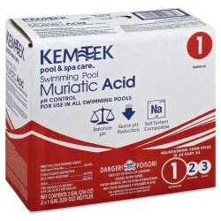 Kem-Tek Swimming Pool Muriatic Acid - 2 Pack