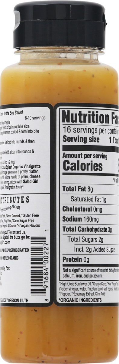 slide 6 of 12, Salad Girl Organic Citrus Splash Vinaigrette & Marinade 8 oz, 8 oz