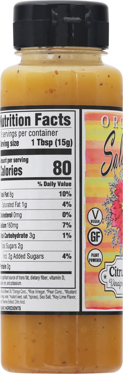 slide 11 of 12, Salad Girl Organic Citrus Splash Vinaigrette & Marinade 8 oz, 8 oz