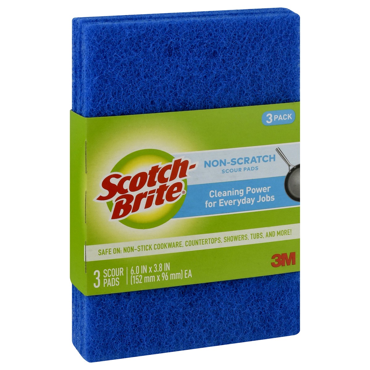 slide 4 of 10, Scotch-Brite Zero Scratch Scour Pads 3 Each, 3 ct