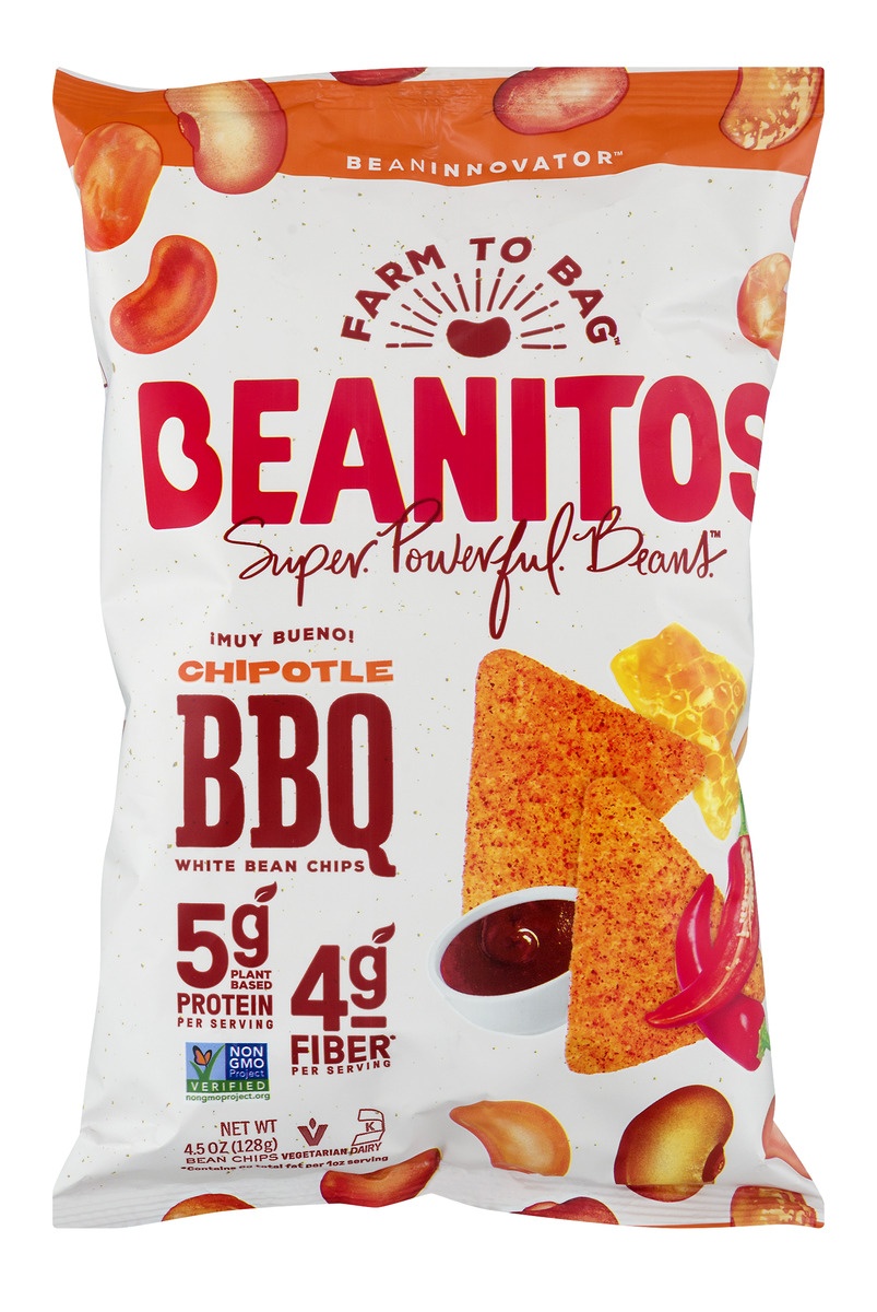 slide 1 of 1, Beanitos Chipotle BBQ Black Bean Chips, 4.5 oz