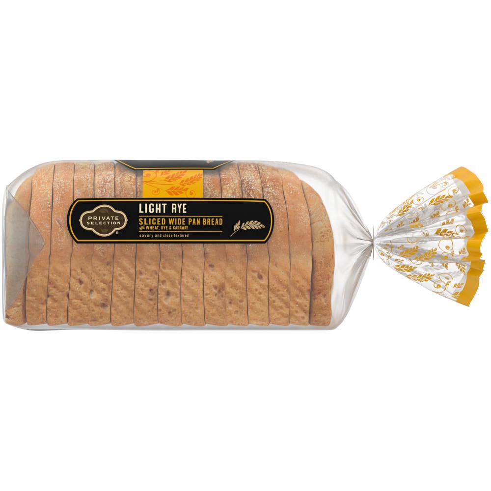 slide 3 of 3, Private Selection Light Widepan Jewish Rye Bread, 24 oz