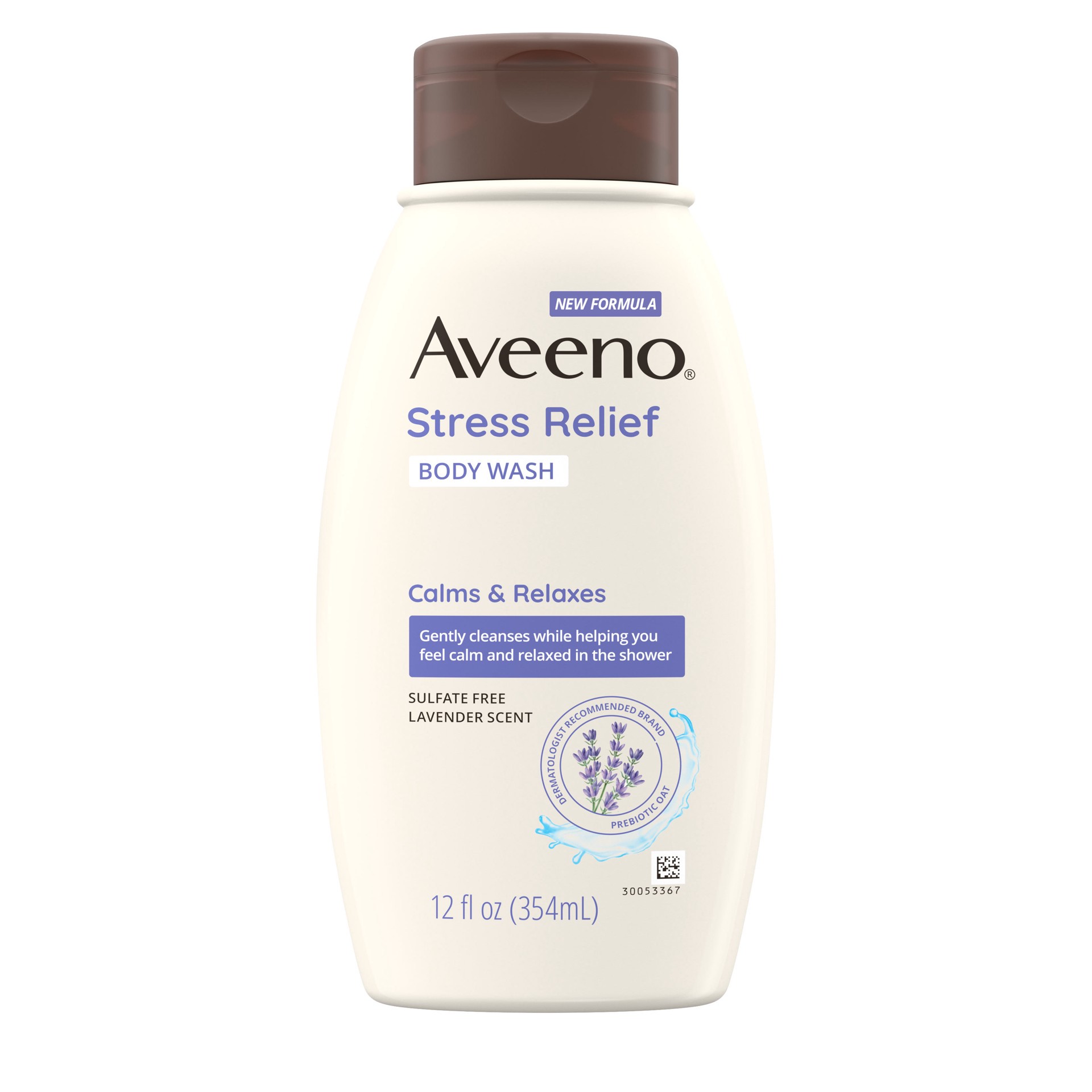 slide 9 of 9, Aveeno Stress Relief Body Wash, 12 fl oz