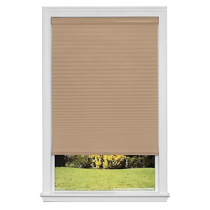 slide 1 of 6, Redi Shade Artisan Select Cordless Cellular Blackout Shade - Cream, 22.5 in