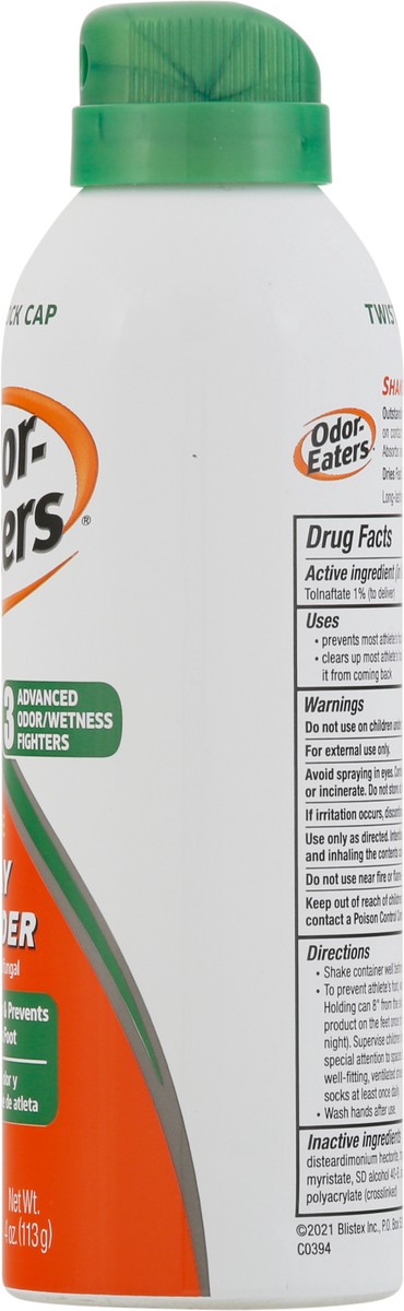 slide 8 of 9, Odor-Eaters Spray Powder Tolnaftate Antifungal 4 oz, 4 oz