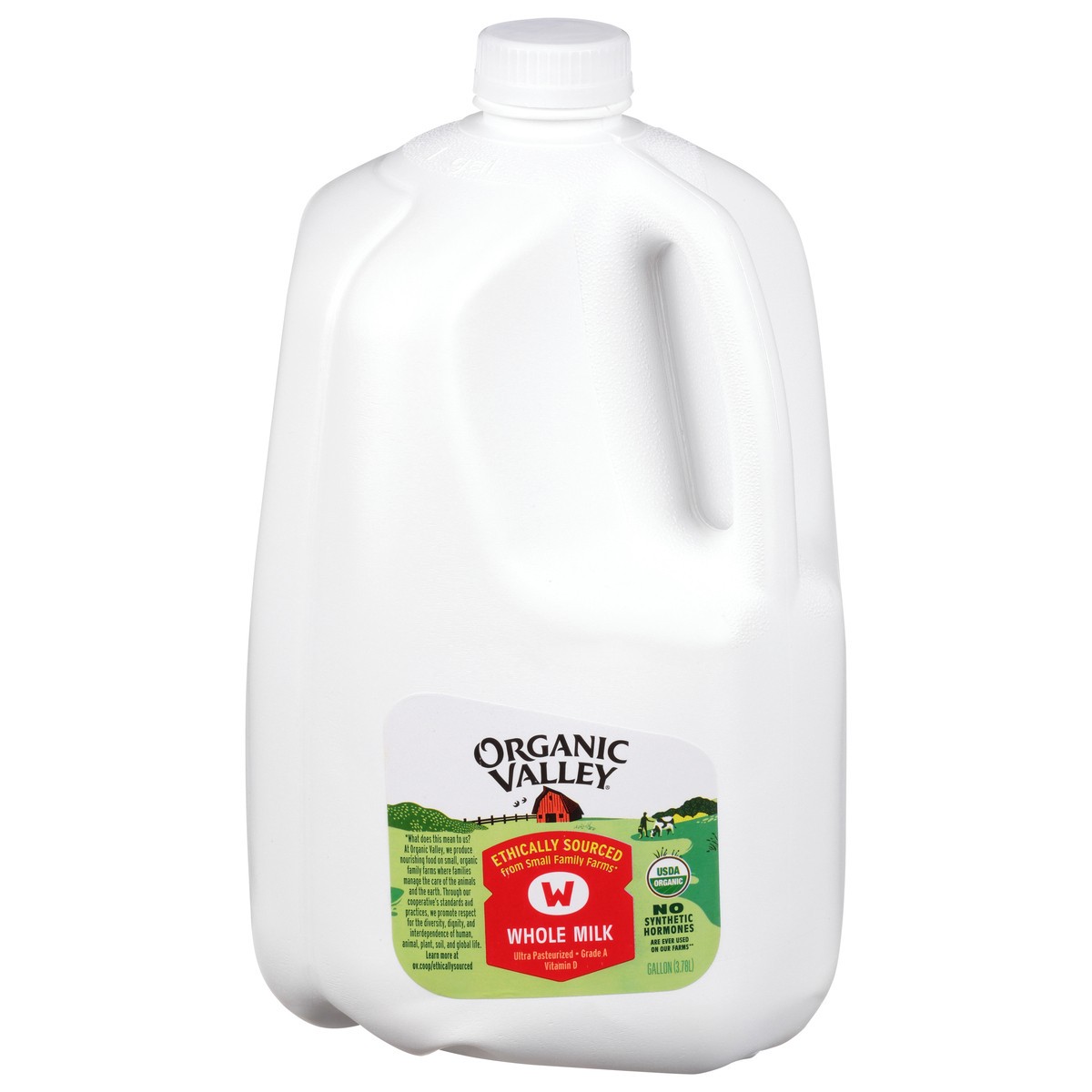 slide 1 of 9, Organic Valley Whole Milk Gallon, 128 fl oz