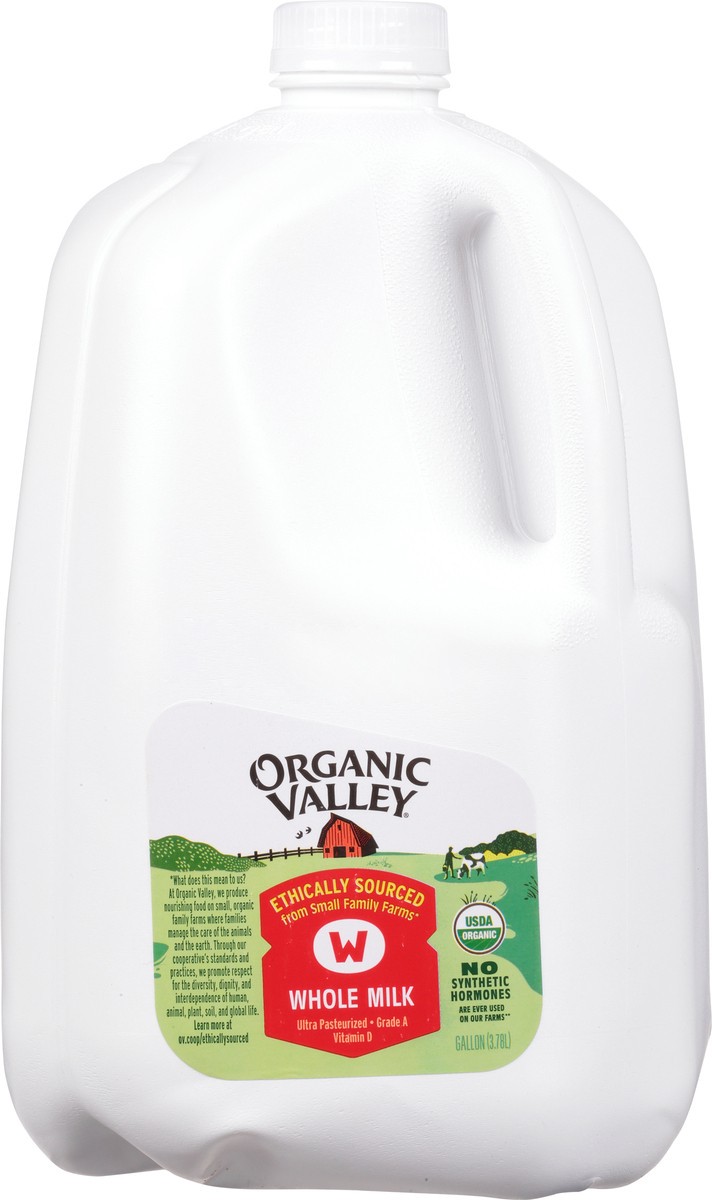 slide 2 of 9, ORGANIC VALLEY Ultra Pasteurized Organic Whole Milk, 128 oz, 1 ct