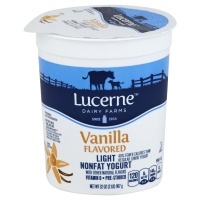 slide 1 of 3, Lucerne Dairy Farms Yogurt Light Vanilla, 32 oz