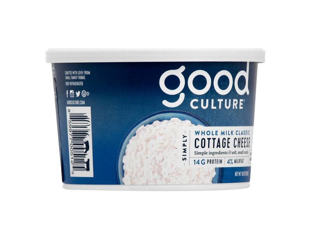 slide 7 of 15, Good Culture Classic 4% Whole Milk Classic Cottage Cheese - 16oz, 16 oz