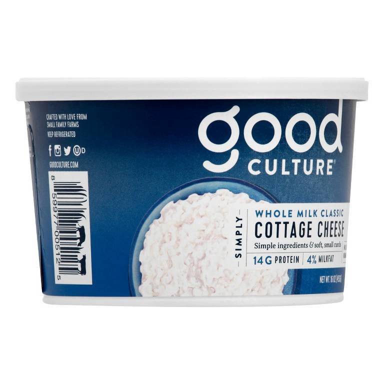 slide 2 of 15, Good Culture Classic 4% Whole Milk Classic Cottage Cheese - 16oz, 16 oz