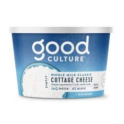 Good Culture Classic 4% Whole Milk Classic Cottage Cheese- 16 oz