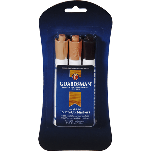 slide 6 of 8, Guardsman Wood Finish Light, Medium, And Dark Brown Touch-Up-Markers, 3 ct