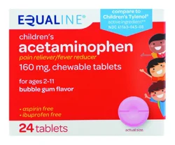 Equaline Acetaminophn Chew Tab Bblgu
