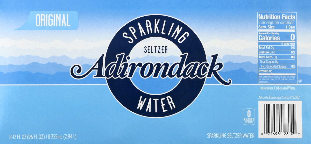 slide 10 of 13, Adirondack Original Sparkling Water 8 ea, 8 ct