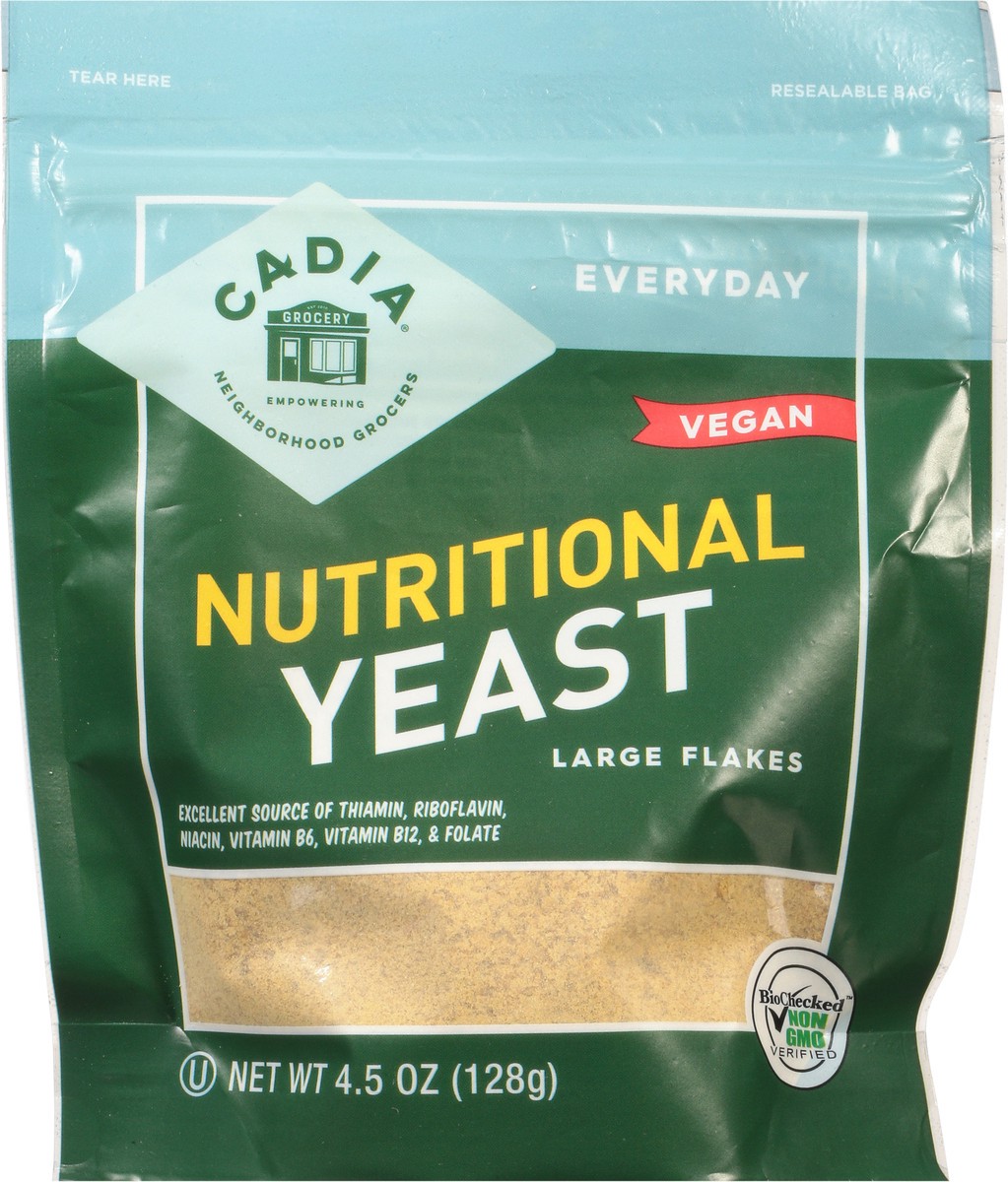slide 4 of 9, Cadia Large Flakes Everyday Nutritional Yeast 4.5 oz, 4.50 oz