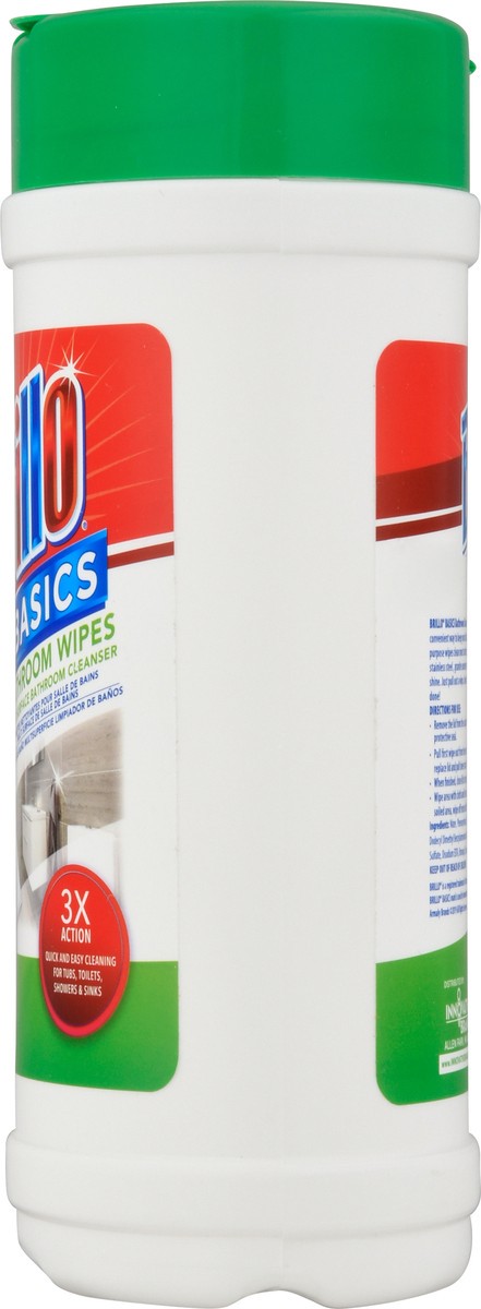 slide 8 of 9, Brillo Basics Bathroom Wipes 40 ea, 40 ct