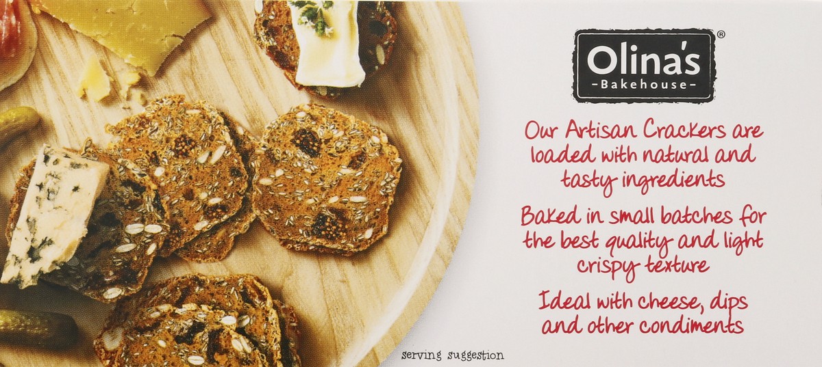 slide 10 of 12, Olina's Bakehouse Cranberry & Sunflower Seed Artisan Crackers - 3.5 oz, 3.5 oz