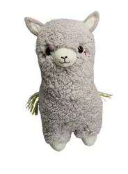 Holiday Home 11.5" Beige Llama Plush