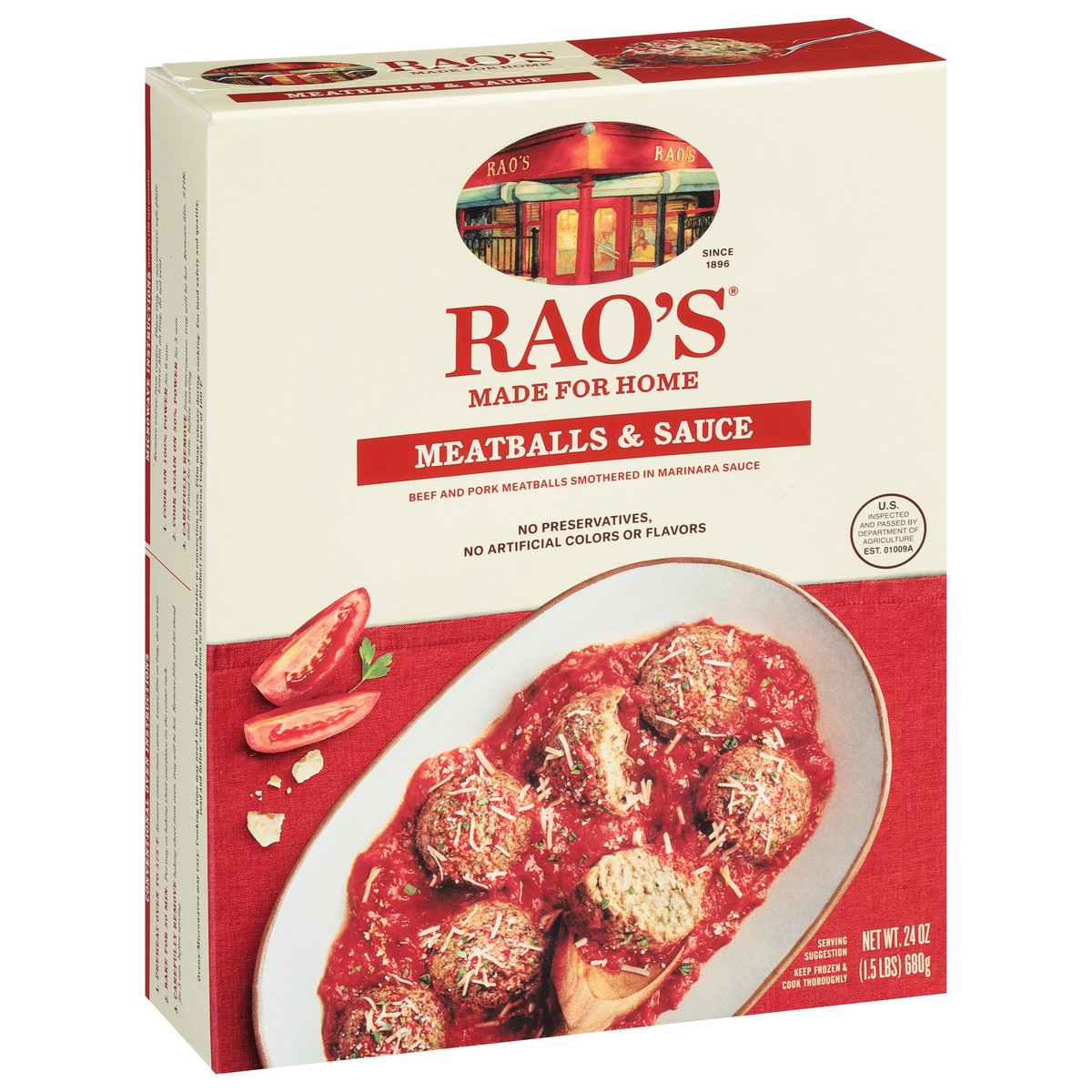 slide 2 of 4, Rao's Homemade Meatballs & Sauce 24 oz, 24 oz