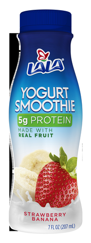 slide 1 of 1, LALA Strawberry Banana Real Fruit Yogurt Smoothie, 10.5 fl oz