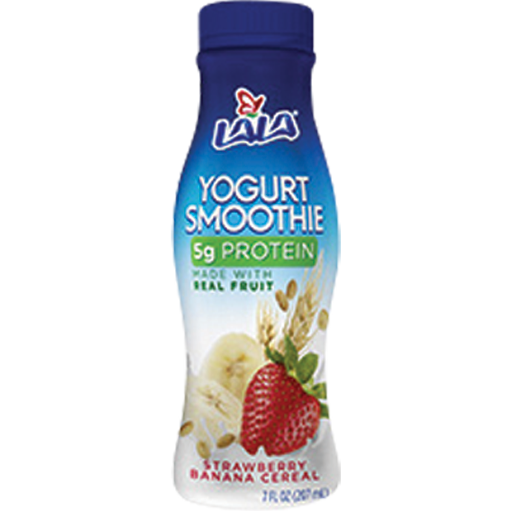 slide 1 of 4, LALA Strawberry Banana Real Fruit Yogurt Smoothie, 10.5 fl oz