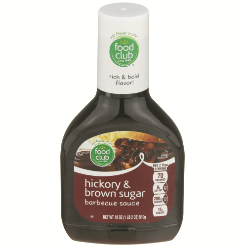 slide 1 of 1, Food Club Barbecue Sauce - Hickory & Brown Sugar, 18 oz