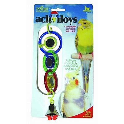 slide 1 of 1, JW Pet Insight Activitoys Triple Mirror with Bell Toy, 1 ct