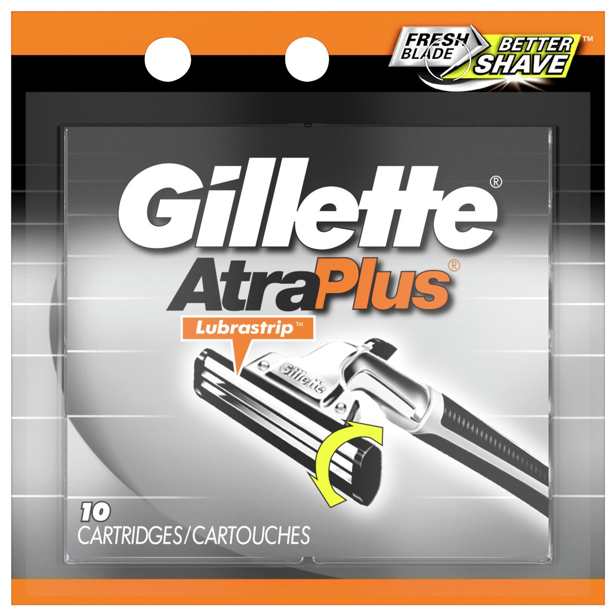 slide 1 of 3, Gillette Atra Plus Razor Blade, 10 ct