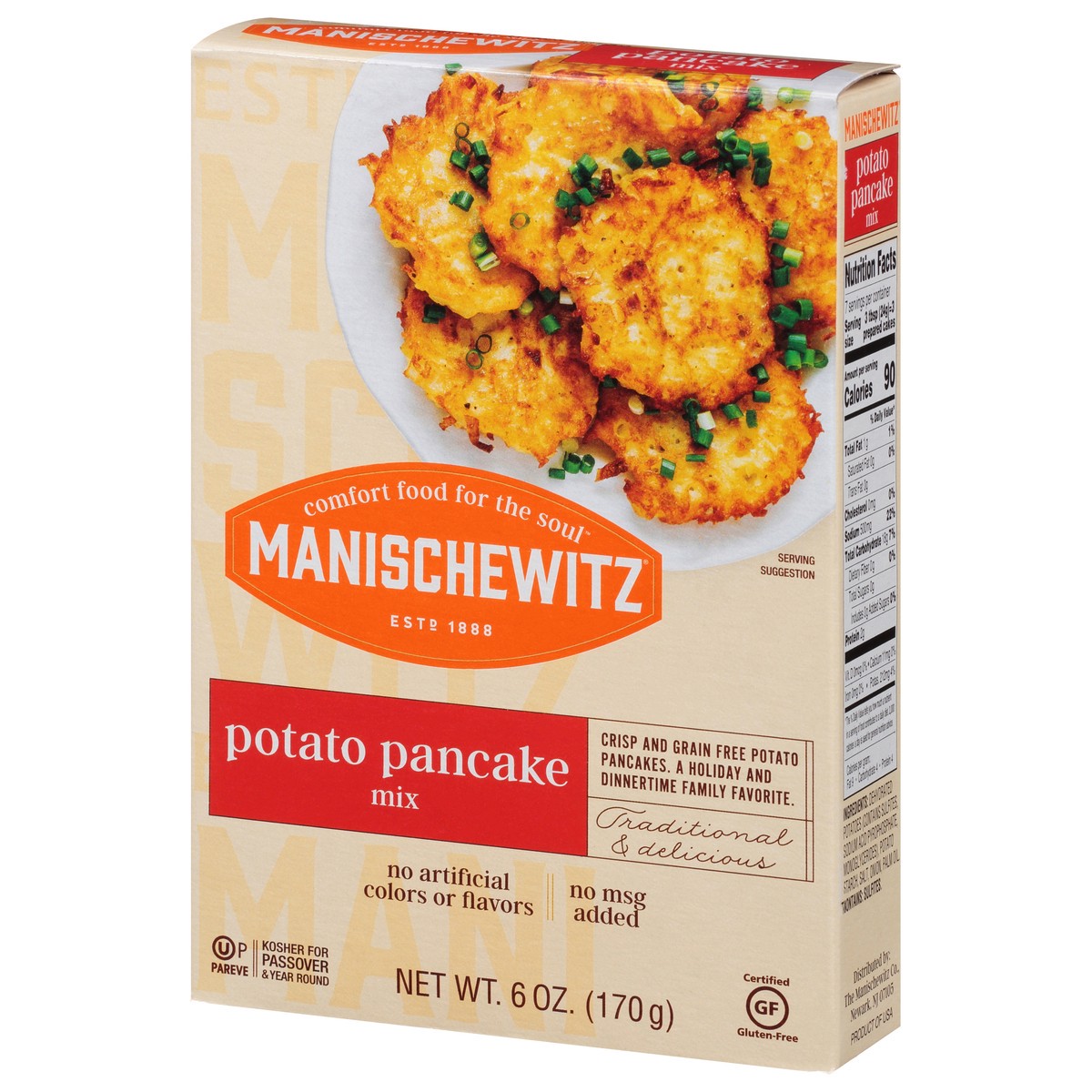 slide 3 of 9, Manischewitz Potato Pancake Mix, 6 oz