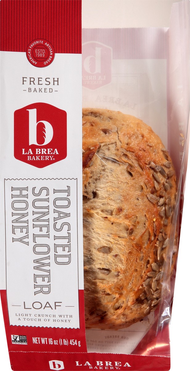 slide 1 of 10, La Brea Bakery Toasted Sunflower Honey Loaf 16 oz, 16 oz