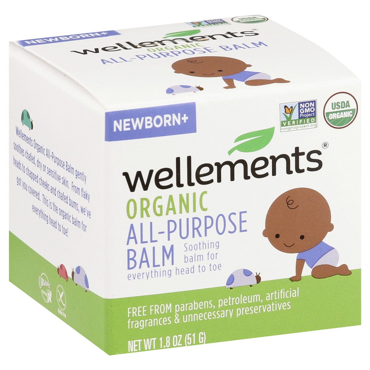 slide 8 of 9, Wellements Newborn+ Organic All-Purpose Balm 1.8 oz, 1.8 oz