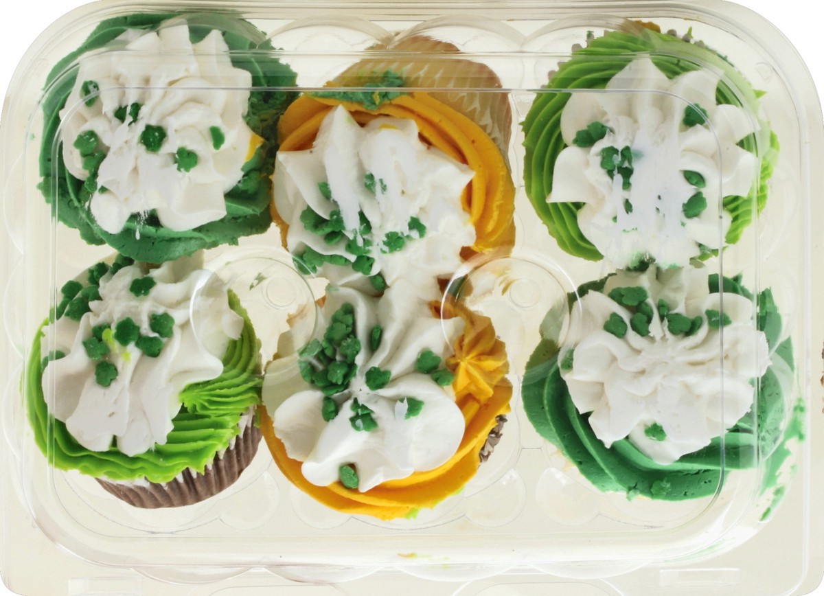 slide 3 of 5, Jewel Store Brand Decorated 6Ct Cupcakes, 1 ct