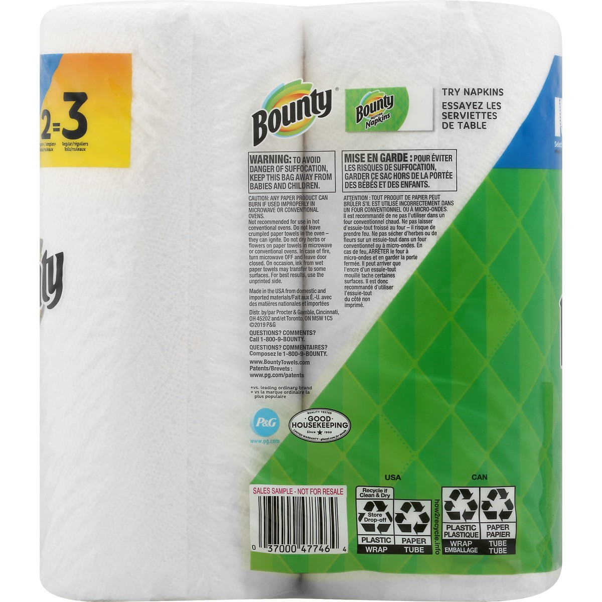 slide 5 of 11, Bounty Paper Towels 2 ea, 2 ct