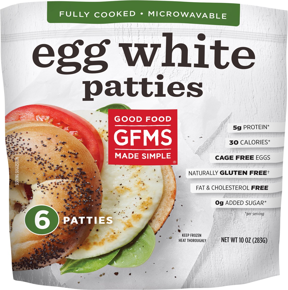 slide 3 of 3, Good Food Made Simple Egg White Patties 6 ea, 6 ct