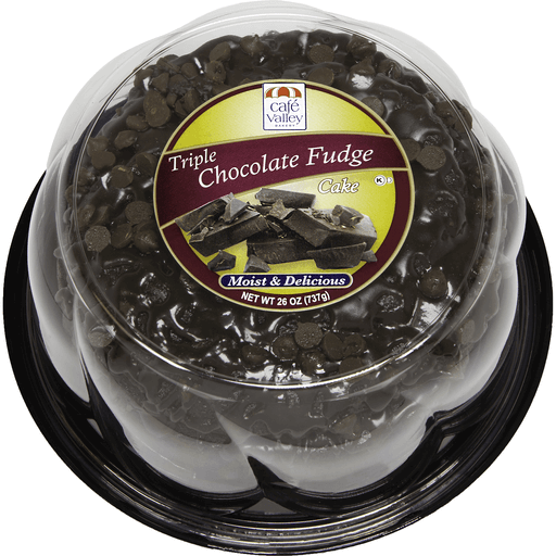 slide 1 of 2, Cafe Valley Triple Chocolate Fudge Cake - Cafe Valley, 26 oz