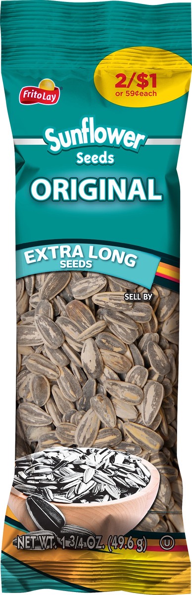 slide 2 of 3, Frito-Lay Extra Long Original Sunflower Seeds 1.75 oz, 1.75 oz