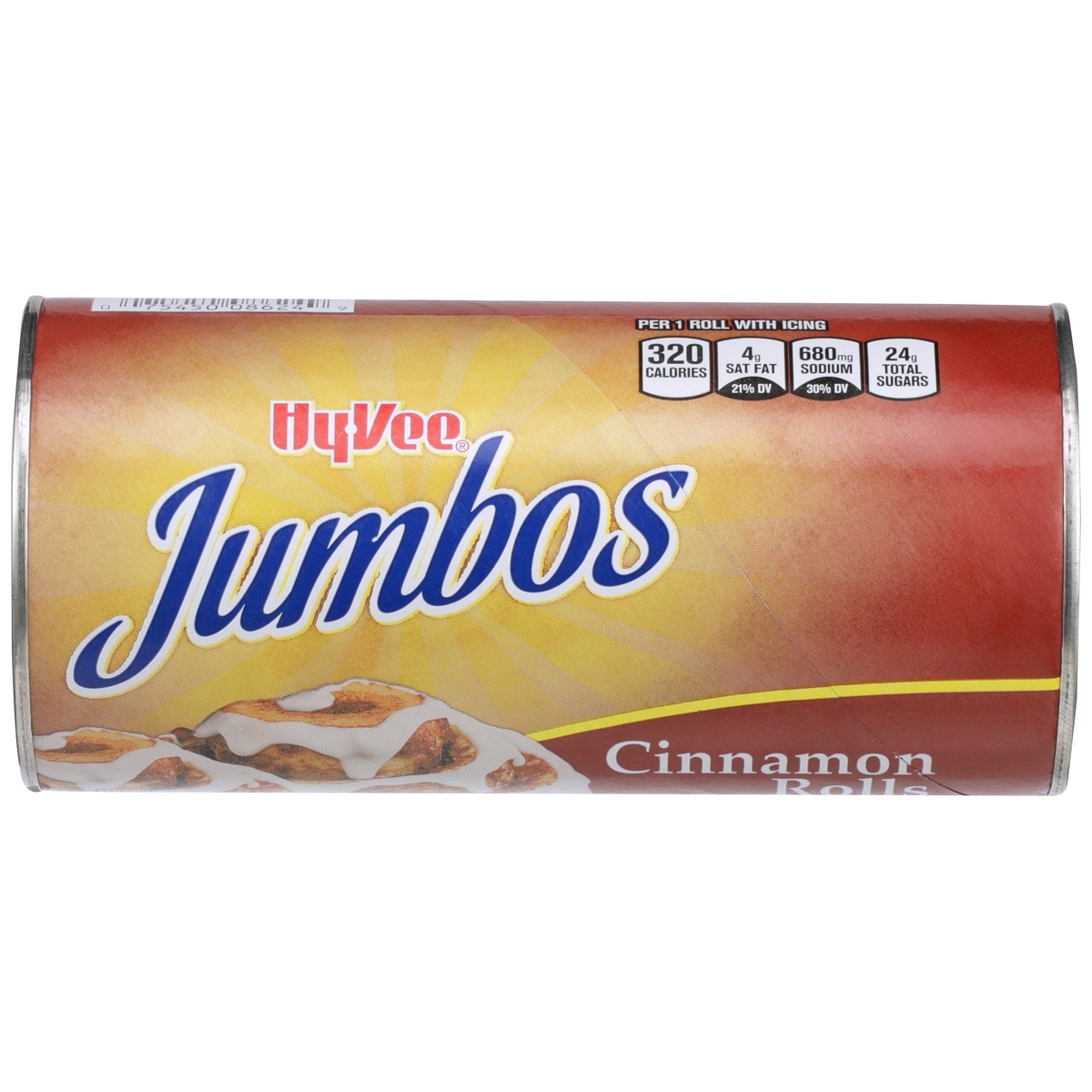slide 1 of 1, Hy-vee Cinnamon Jumbos Rolls With Icing, 5 ct; 17.5 oz