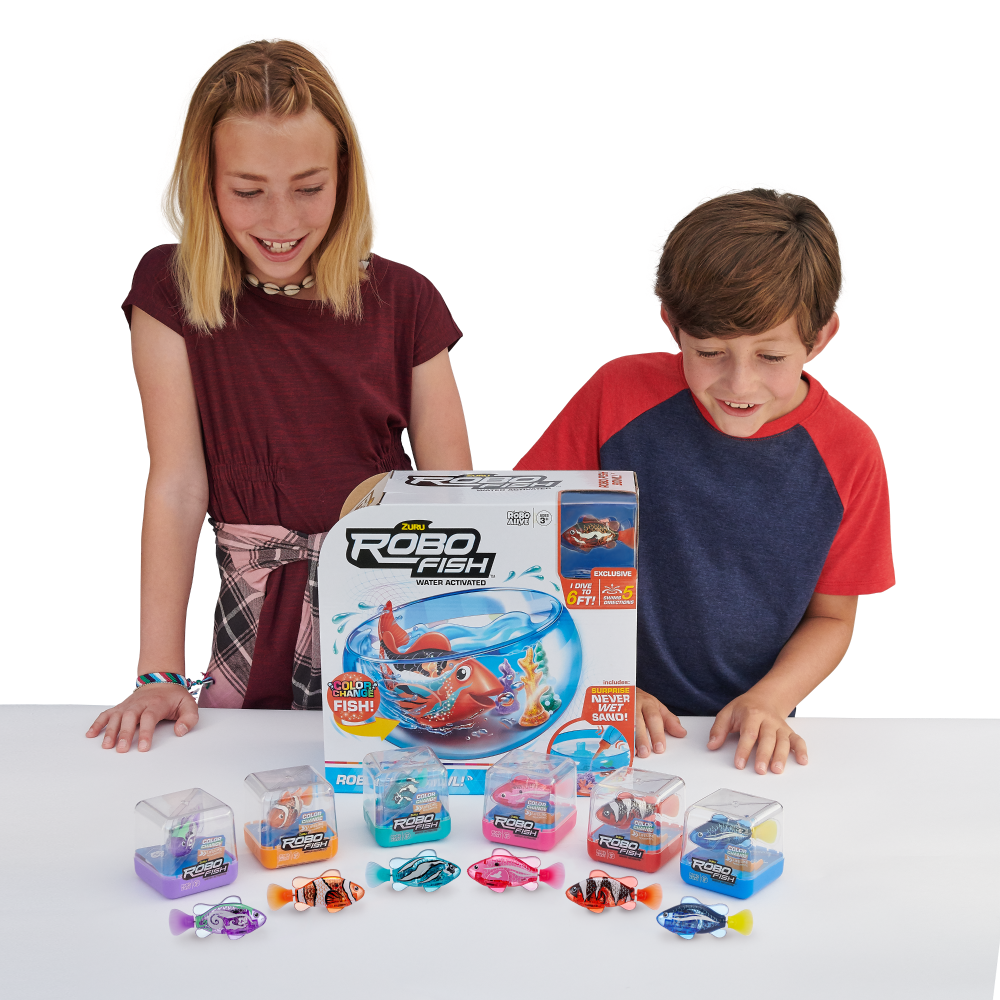 slide 3 of 5, ZURU Robo Fish And Fish Bowl Playset, 1 ct